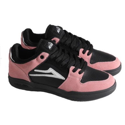 Lakai Telford Low Joslin Rose White Black Skate Shoes